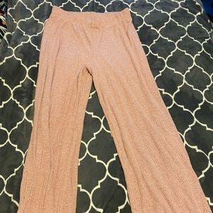Pink SO bell bottom style stretchy pants